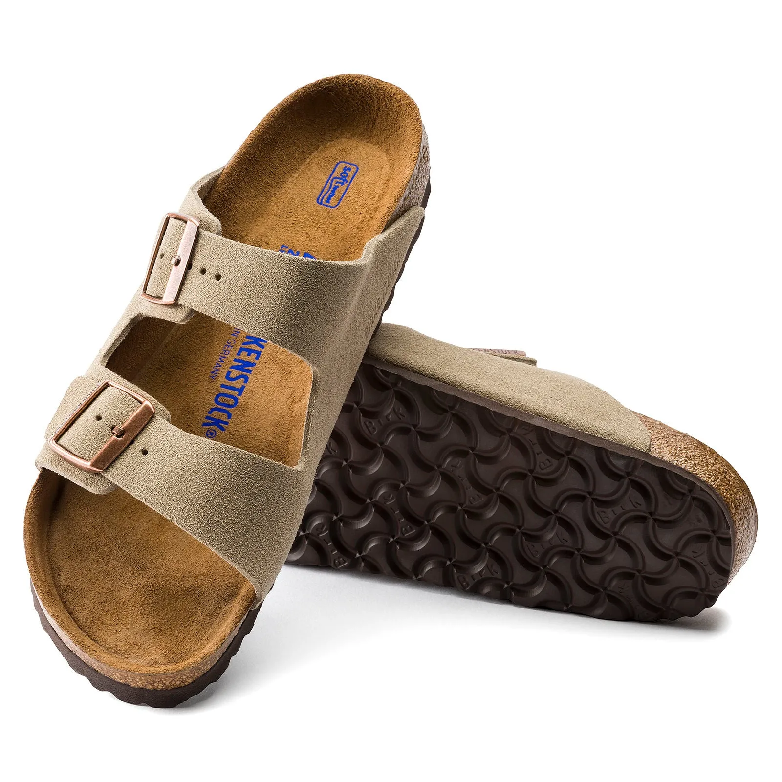 Birkenstock Arizona Soft Footbed Suede Sandals - Regular/Wide