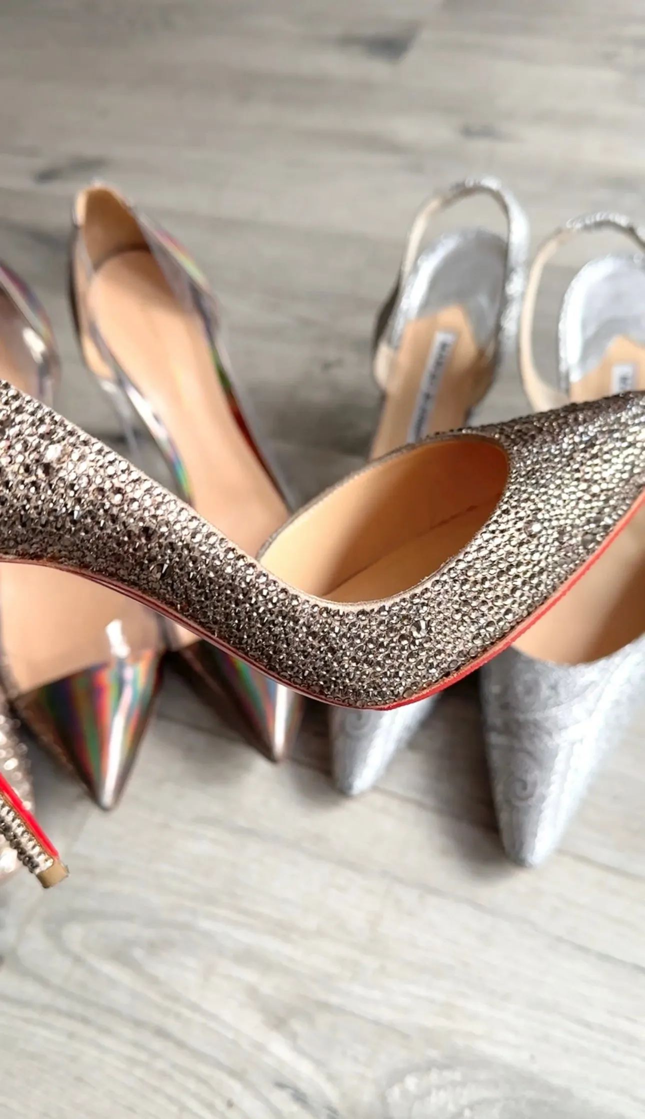 Christian Louboutin Iriza Strass Crystal Pumps - 40