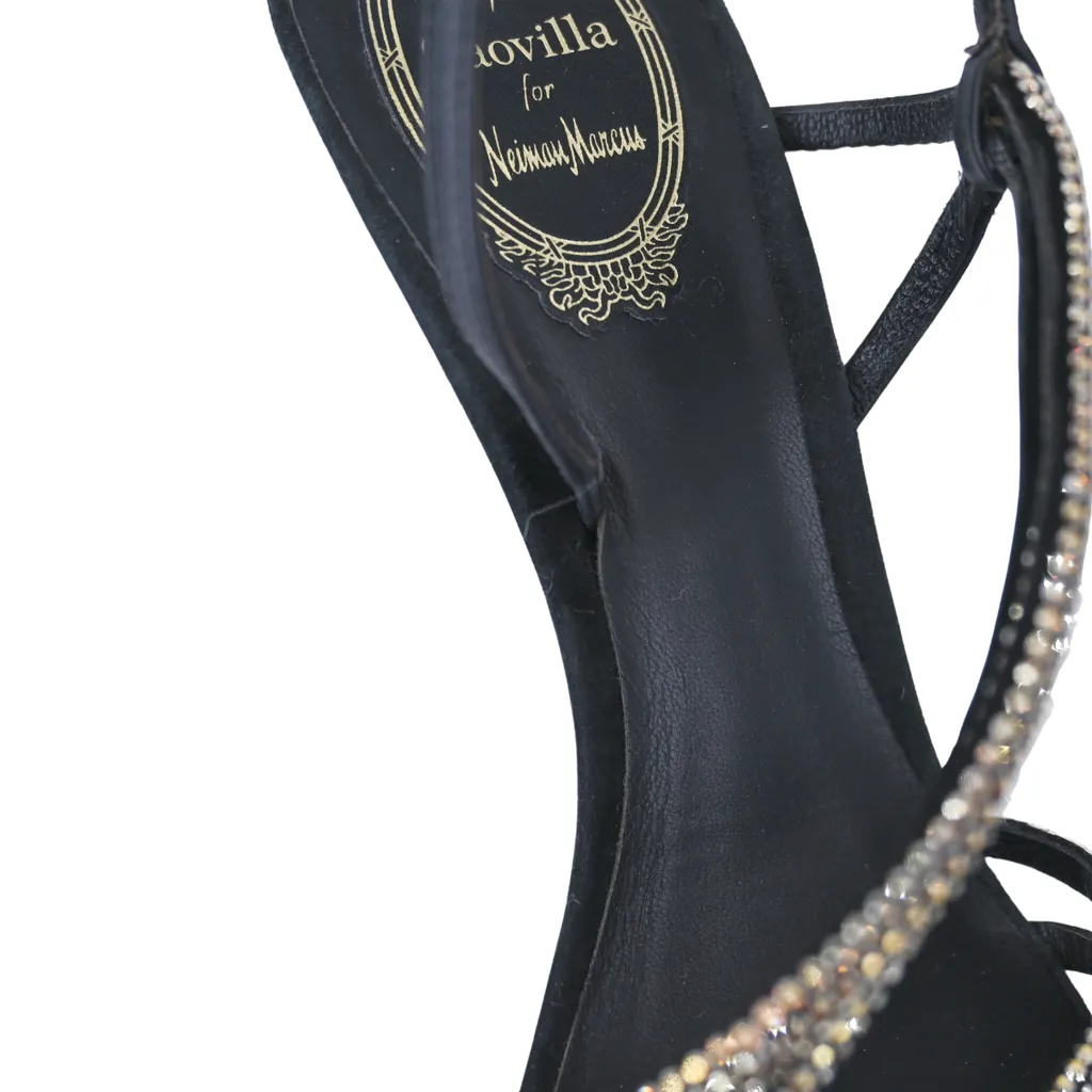 Crystal Embellished Strappy Heels