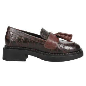 Final Call Croc Embossed Loafers