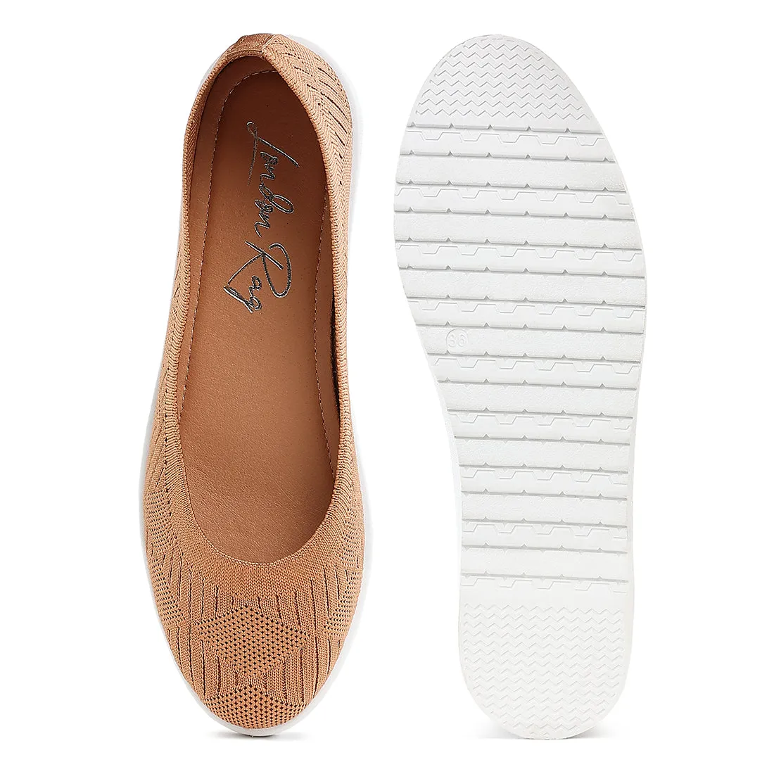 Knitted Flat Ballet Flats