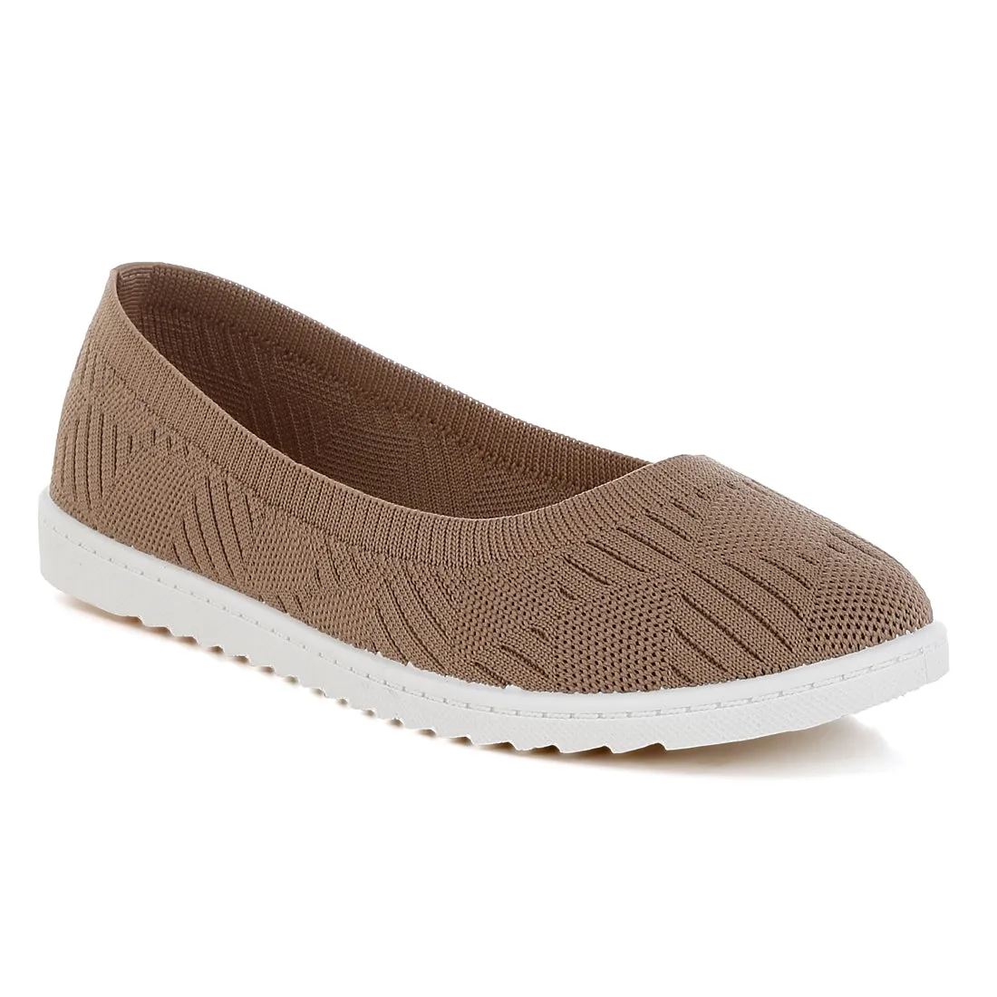 Knitted Flat Ballet Flats