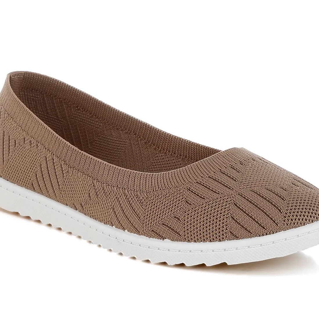 Knitted Flat Ballet Flats