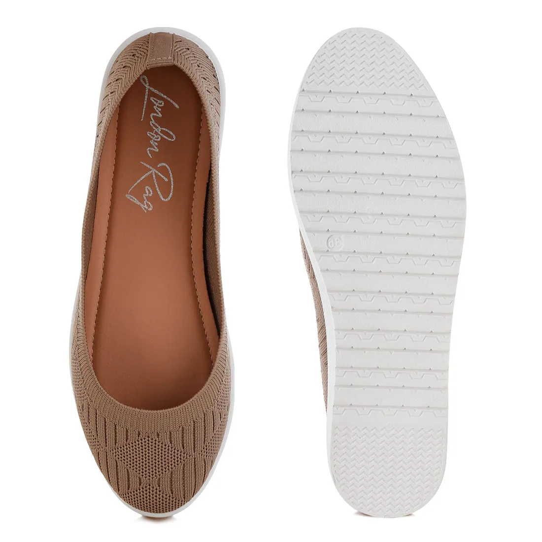 Knitted Flat Ballet Flats