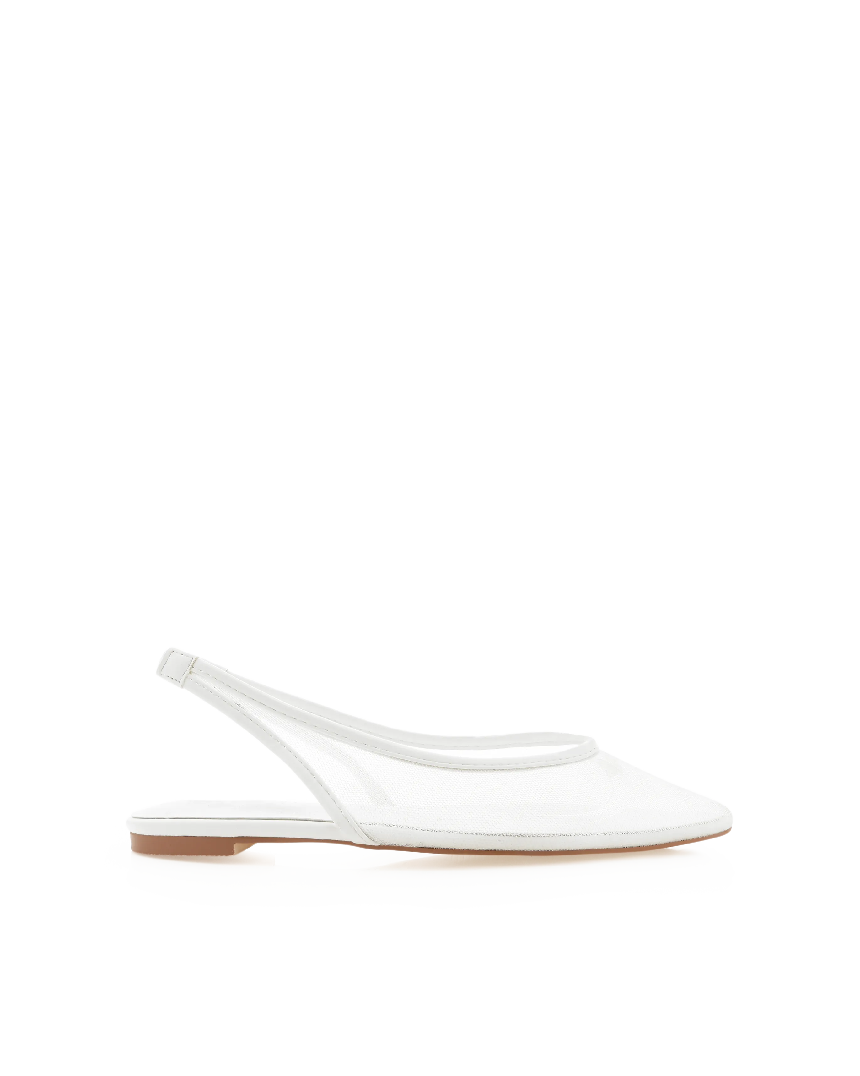 Margot Flats - White Mesh