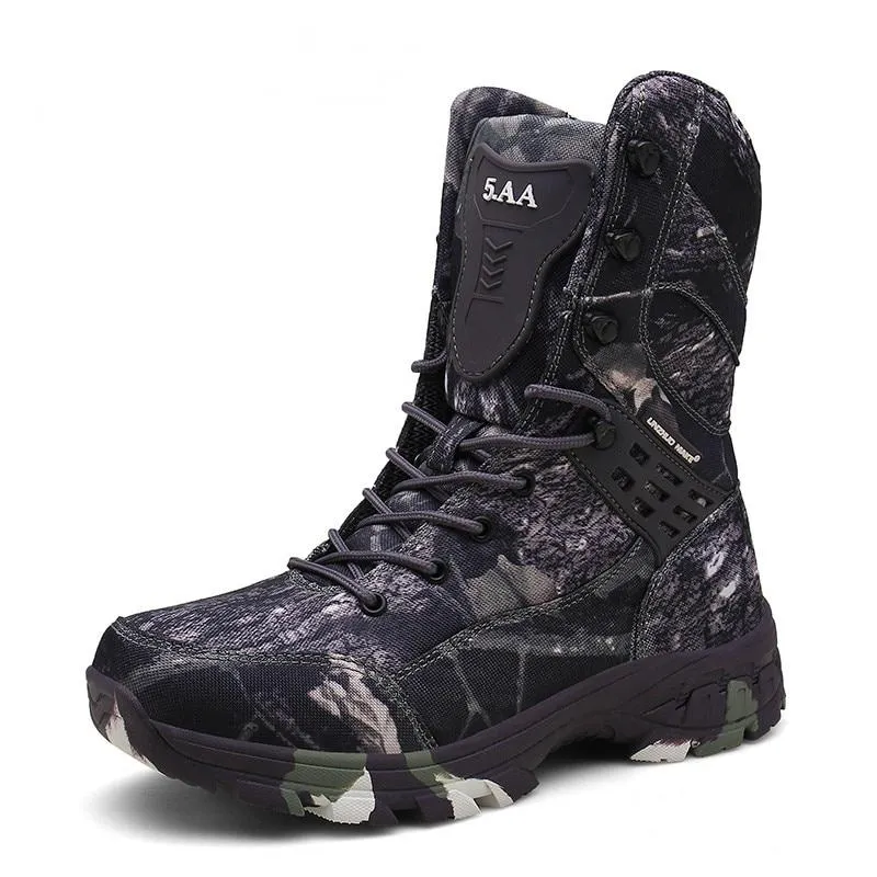 Men's Waterproof Military High-Top Boots