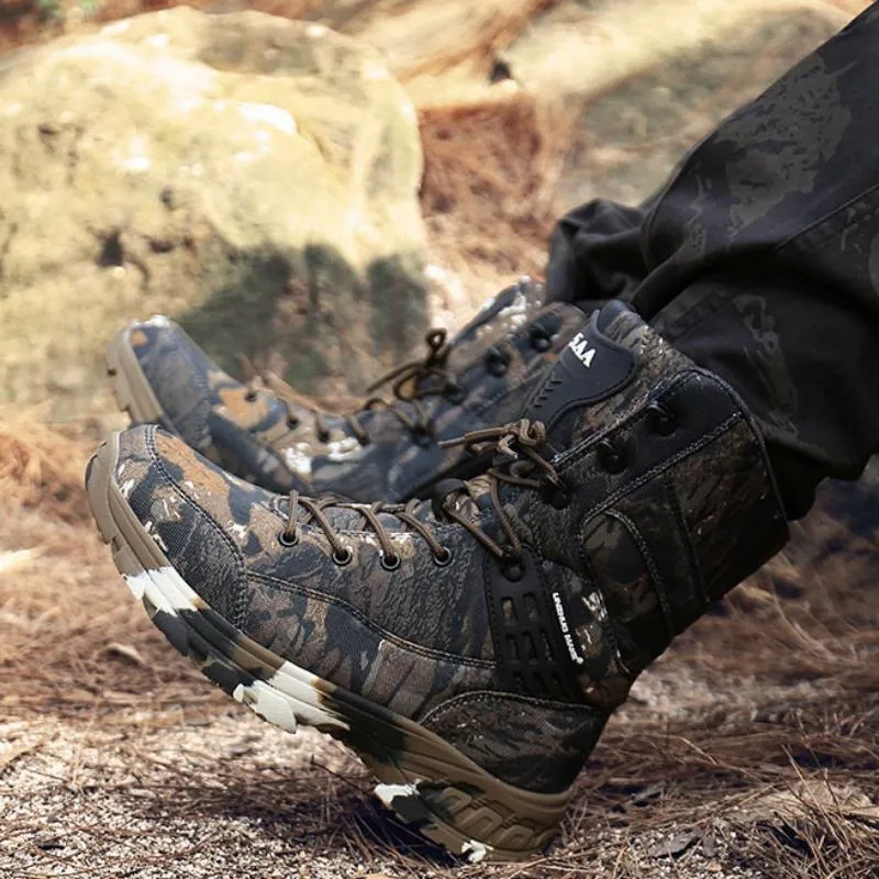 Men's Waterproof Military High-Top Boots