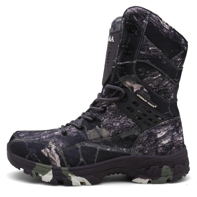 Men's Waterproof Military High-Top Boots