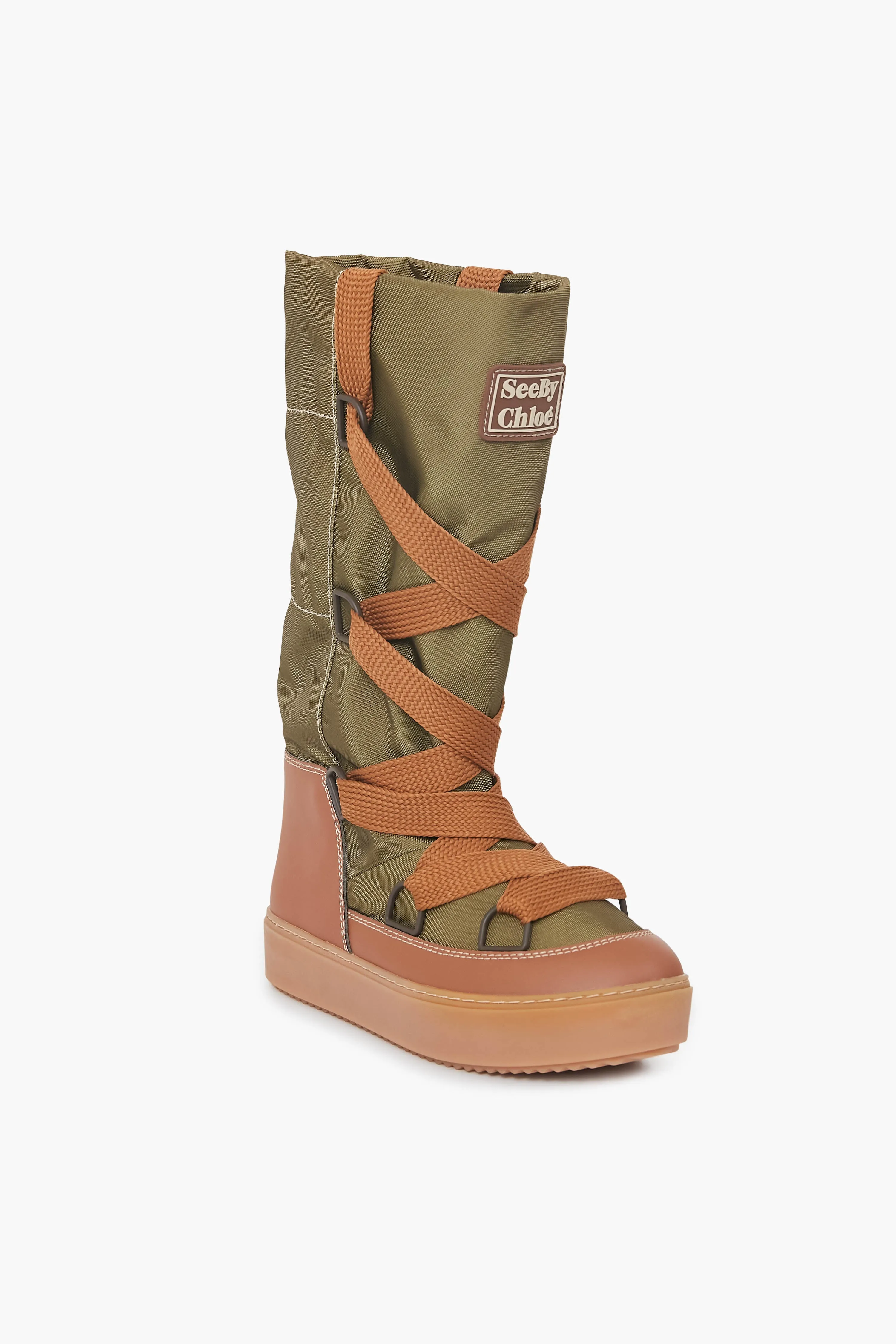 Military Green Naina Boots