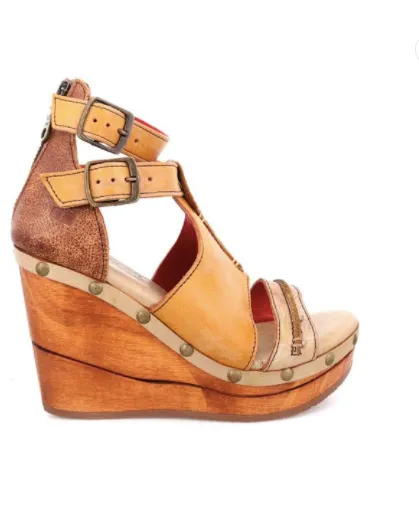 Princess Wedge Sandal - Cafe Latte Lux