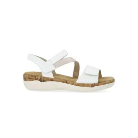 REMONTE THREE STRAP ADJUSTABLE SANDAL WHITE - WOMENS