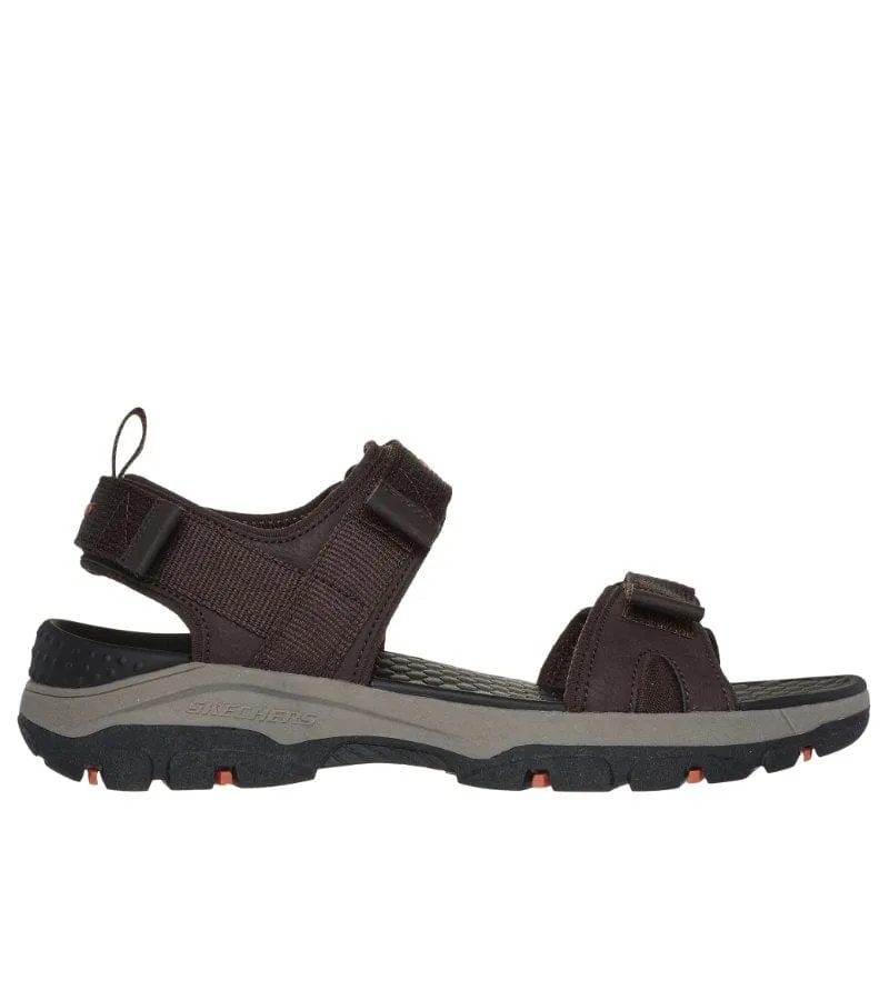 Skechers Mens Brown Strap Sandal Relaxed Fit: Tresmen - RYER 205112