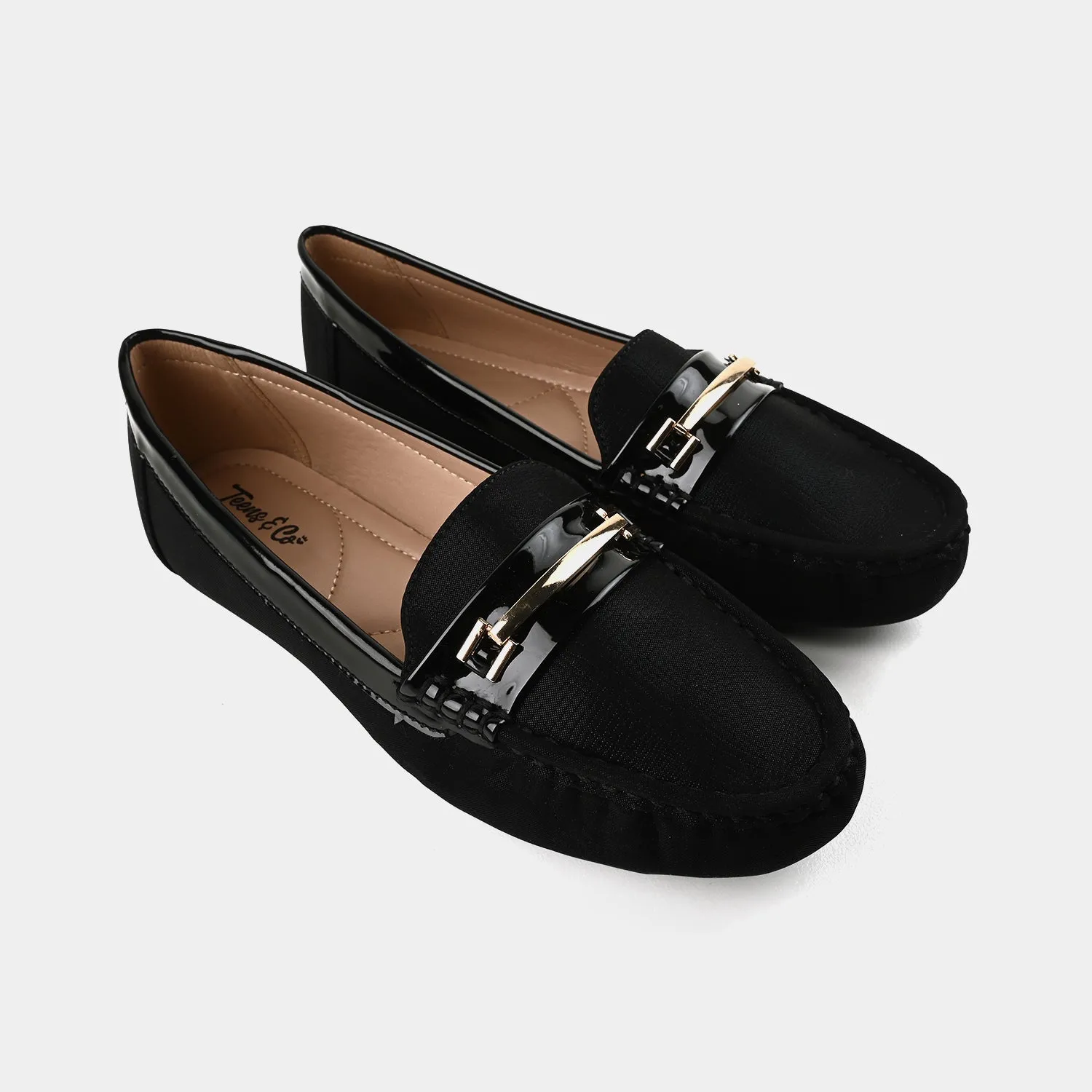 Teens Girls Loafers OS-07-BLACK