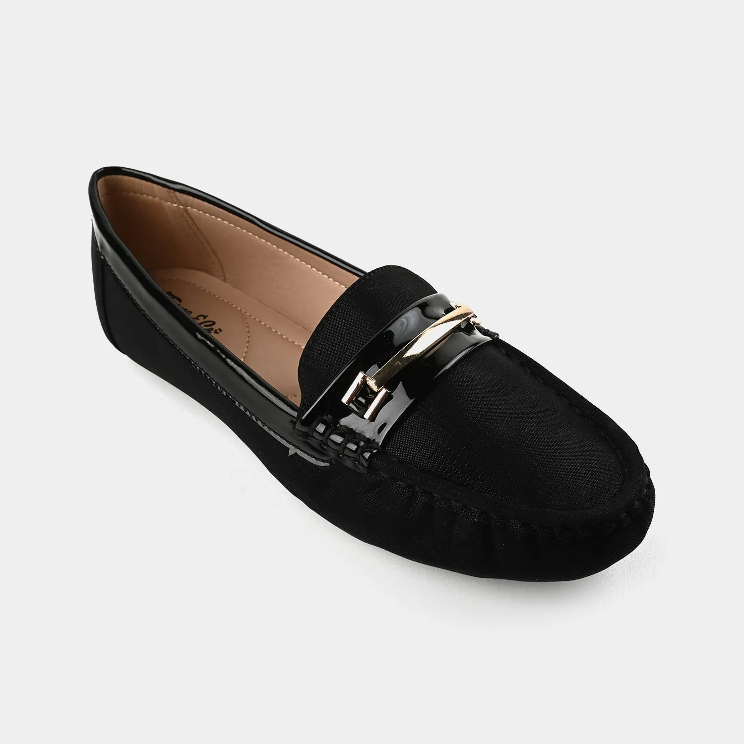 Teens Girls Loafers OS-07-BLACK