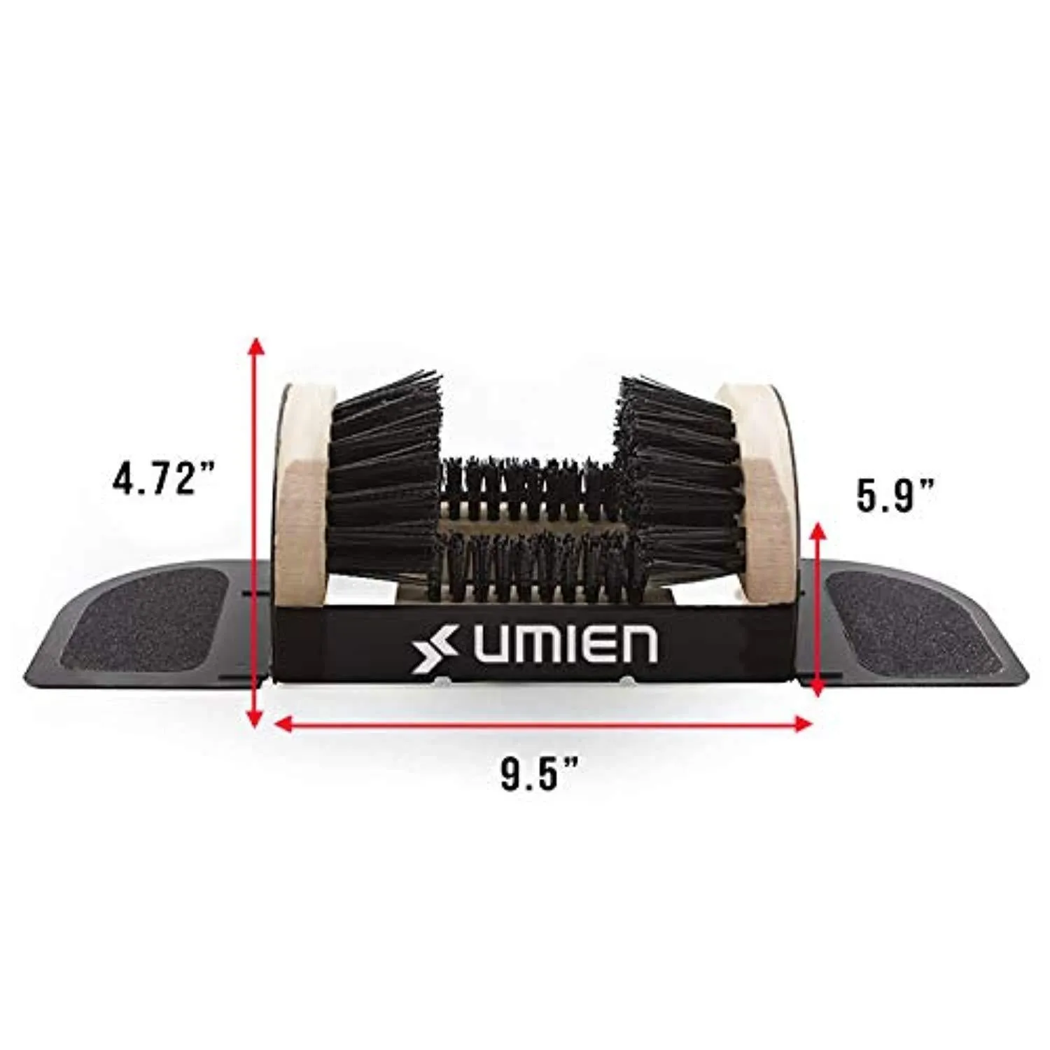 Umien Boot Scraper Brush Outdoor - Deluxe Folding Boot Cleaner Scrubber, No Mounting Required Indoor and outdoor use - Includes Extra Shoe Brush - Easy to Use For Children & Adults